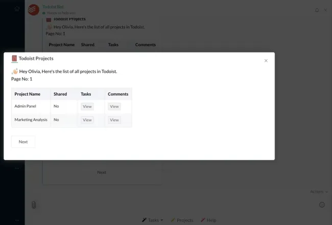 todoist-tüm-projeler