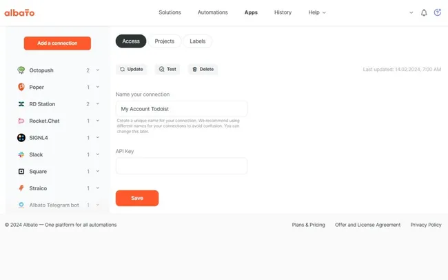 Connect Todoist