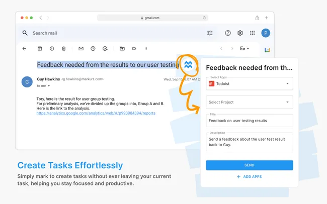 Maak moeiteloos Todoist-taken aan vanuit je browser
