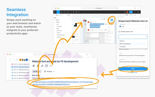 Favori üretkenlik uygulamalarınla sorunsuz entegrasyon