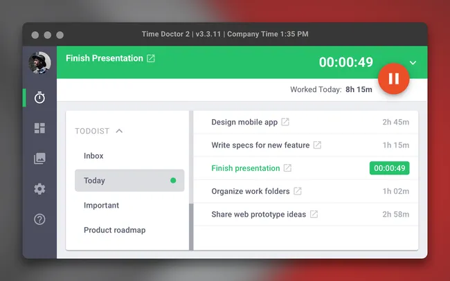 Time Doctor Todoist integration
