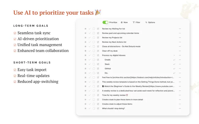 Use AI to prioritize your tasks