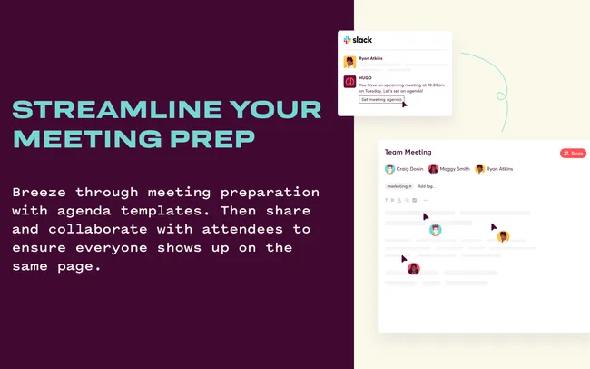 Hugo Integration - Streamline your meeting prep
