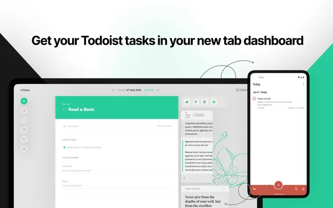 Sincroniza tus tareas de Todoist en tu tablero de vida