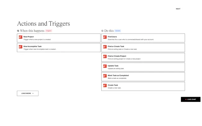 Actions and triggers in viaSocket