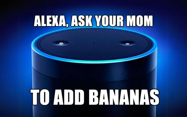 Just say, “Alexa, ask Your Mom to add bananas.”