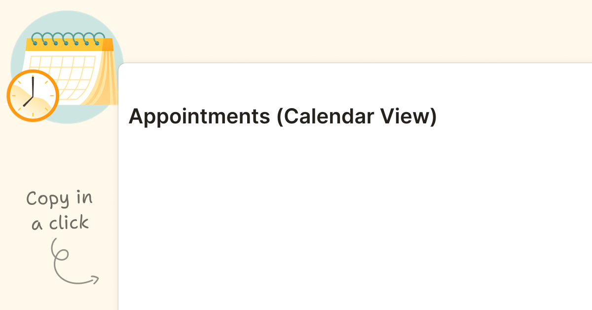 Appointments (Calendar View)