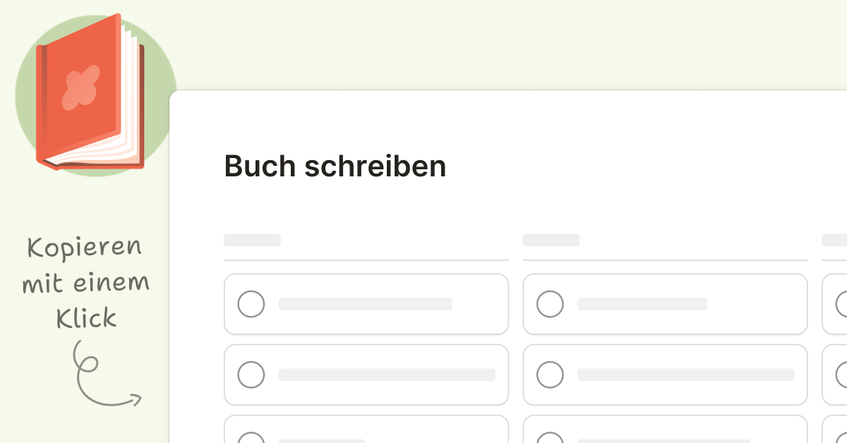 Buch schreiben - Vorlagen | Todoist