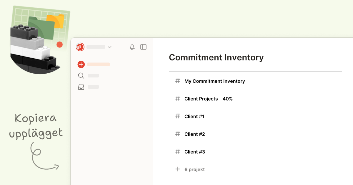 Commitment Inventory Setup | Todoist
