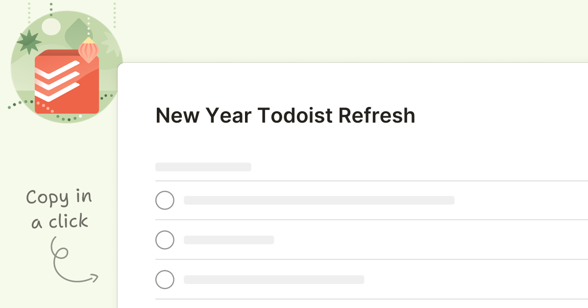 To-do list refresh | Todoist